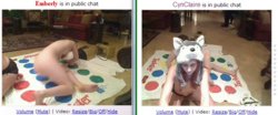 Emberly and CynClaire playing Twister 03.jpg