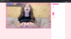 Screenshot of Ahegao Detector. Video blurred for copyright reasons.