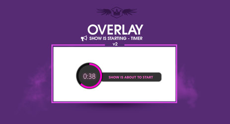 Announcement Starting Show v2 – Overlay - Camgirl.Cloud