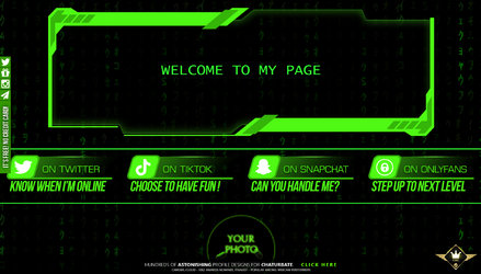 Matrix Theme - Chaturbate Bio Design