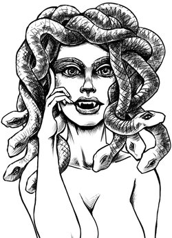 Medusa Pinup web sm bw cr.jpg