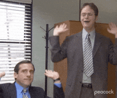 Excited Season 2 GIF by The Office Excited Season 2 GIF by The Office