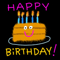 Happy Birthday Smile GIF by Travis Foster Happy Birthday Smile GIF by Travis Foster