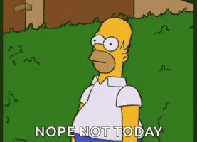 Homer Not Today GIF by MOODMAN